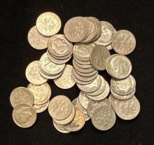 $5 Face Value - 90% Silver Roosevelt Dimes