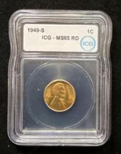 1940-S Penny - ICG - MS65RD