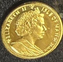 1/25 Ounce Gold Coin - Isle of Man