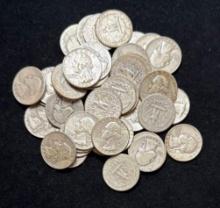 $10 Face Value (40) - 90% Silver Washington Quarters