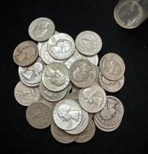 $10 Face Value (40) - 90% Silver Washington Quarters