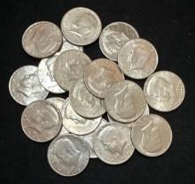 $10 Face Value of Kennedy Half Dollars - 1971 through 1991