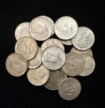 $10 Face Value (20) - 90% Silver 1964 Kennedy Half Dollars