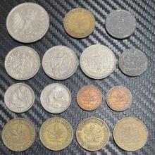 Collection of German Coins Including WWII Issues