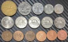 Collection of Canadian Coins including WWII & Silver Coin