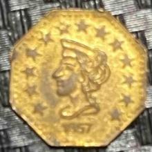 Replica - One Half Dollar California Gold, 1857