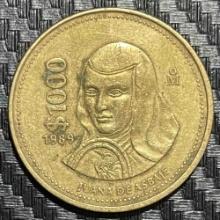 Mexico, 1000 Pesos, 1989