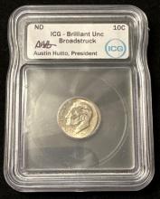 Error Coin! - 2007 Roosevelt Dime - ICG: Brilliant Uncirculated with Planchet Error - Broadstruck