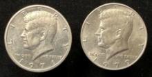 Lot of 2 - Kennedy Half Dollars
