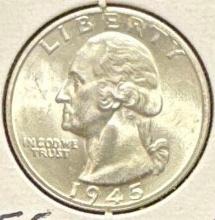 1945-S Washington Quarter - 90% Silver
