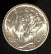 1945 Mercury Dime - Brilliant Uncirculated