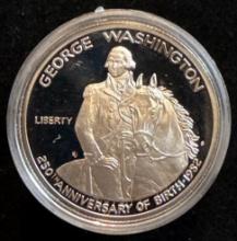 1982-S George Washington Silver Commemorative Half Dollar Proof with Box and COA