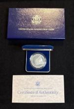 1987-S US Constitution Commemorative Silver Dollar Proof with OGP and COA