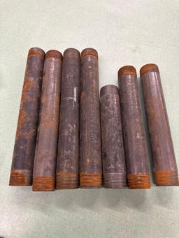 Pieces of black pipe
