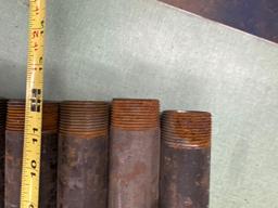 Pieces of black pipe