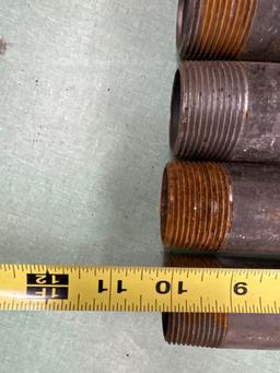 Pieces of black pipe