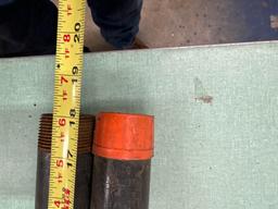 Pieces of black pipe