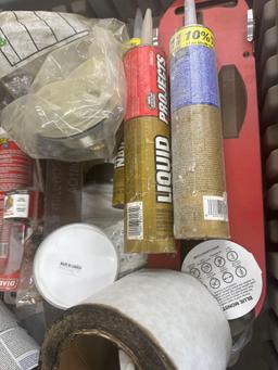 Mixed lot with liquid nail, flex seal, spray paint and more