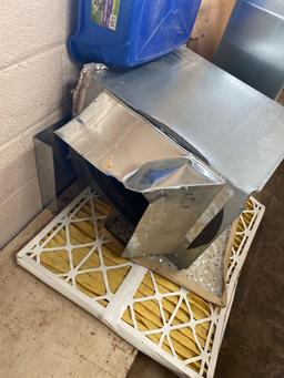 Misc HVAC items and a cat box