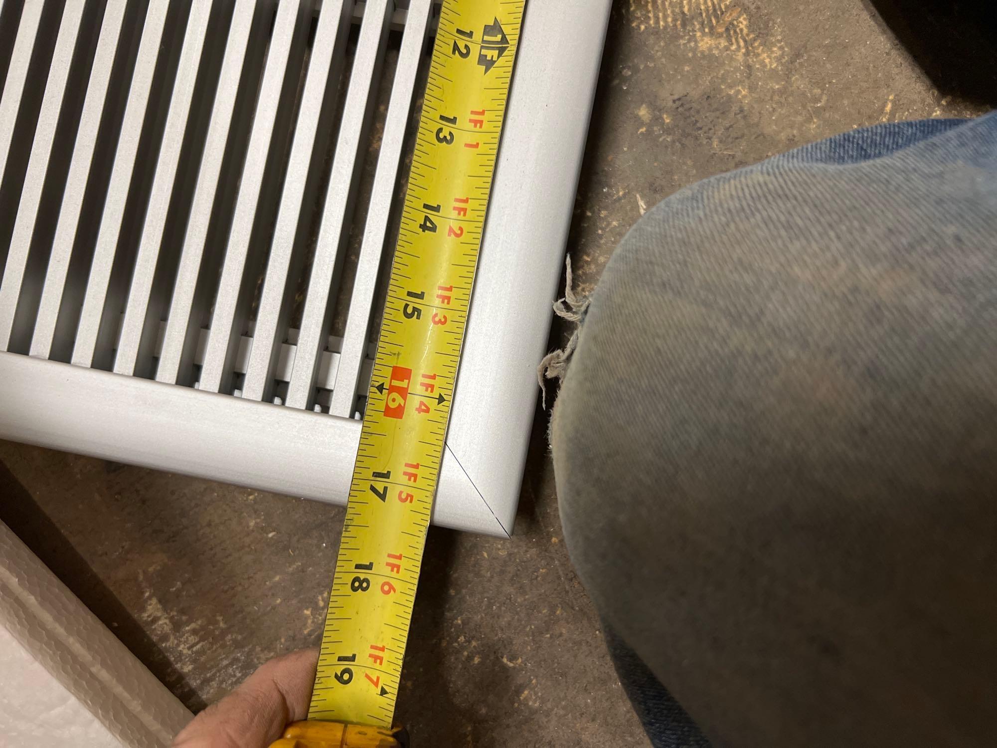 Vent covers measurements in photos