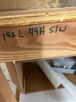 Wood shelves measurements in photos must bring help to disassemble and load PICK UP DAY 2 AFTER 2