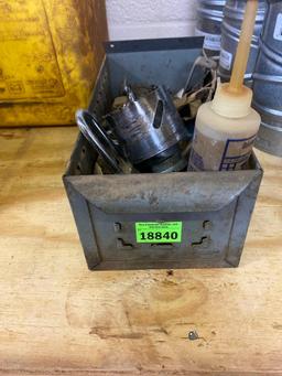 Oil, hole saw bit and more