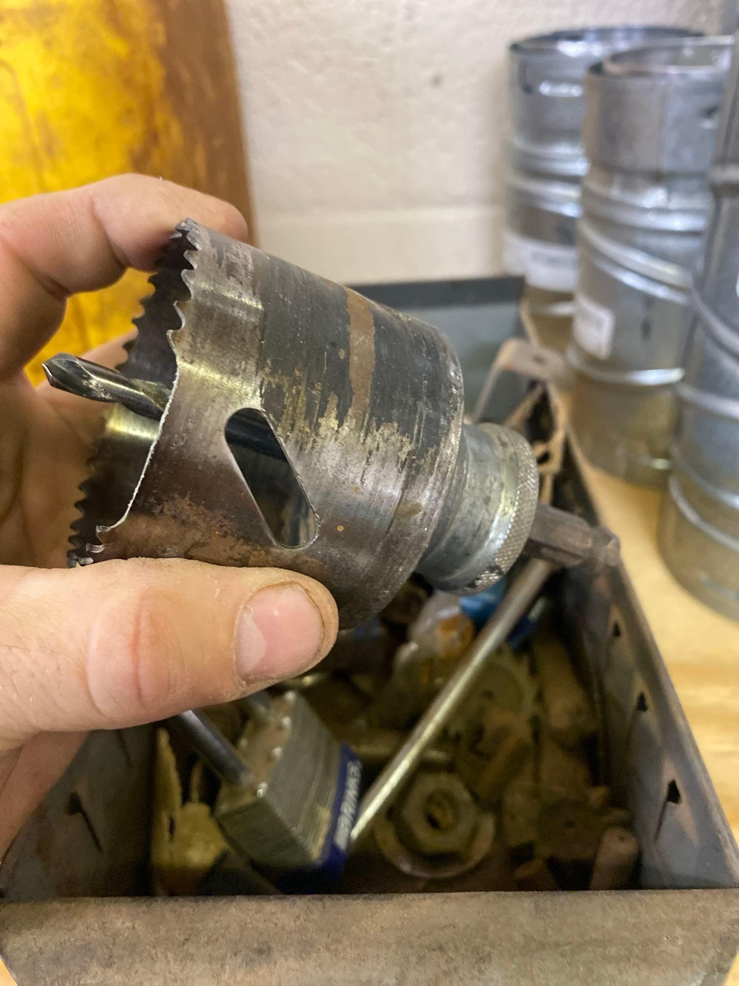 Oil, hole saw bit and more