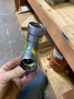 Pro press gas fitting measurements in photos