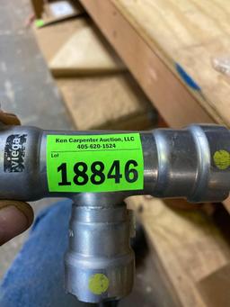 Pro press gas fitting measurements in photos