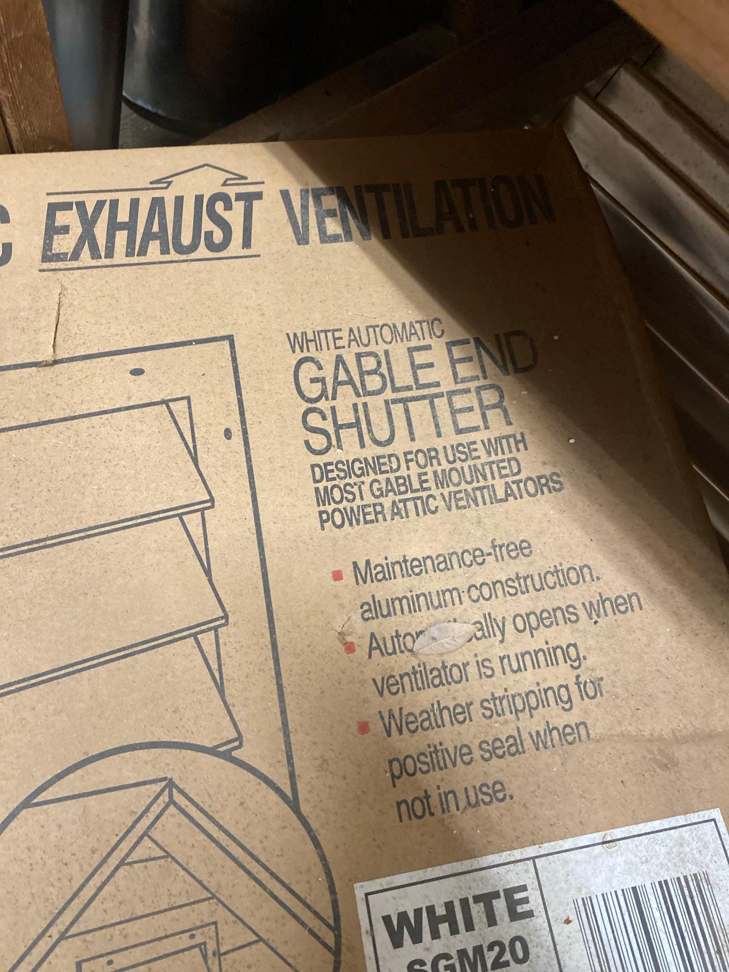 Attic exhaust vents size in photos