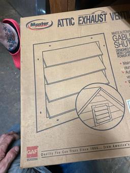 Attic exhaust vents size in photos