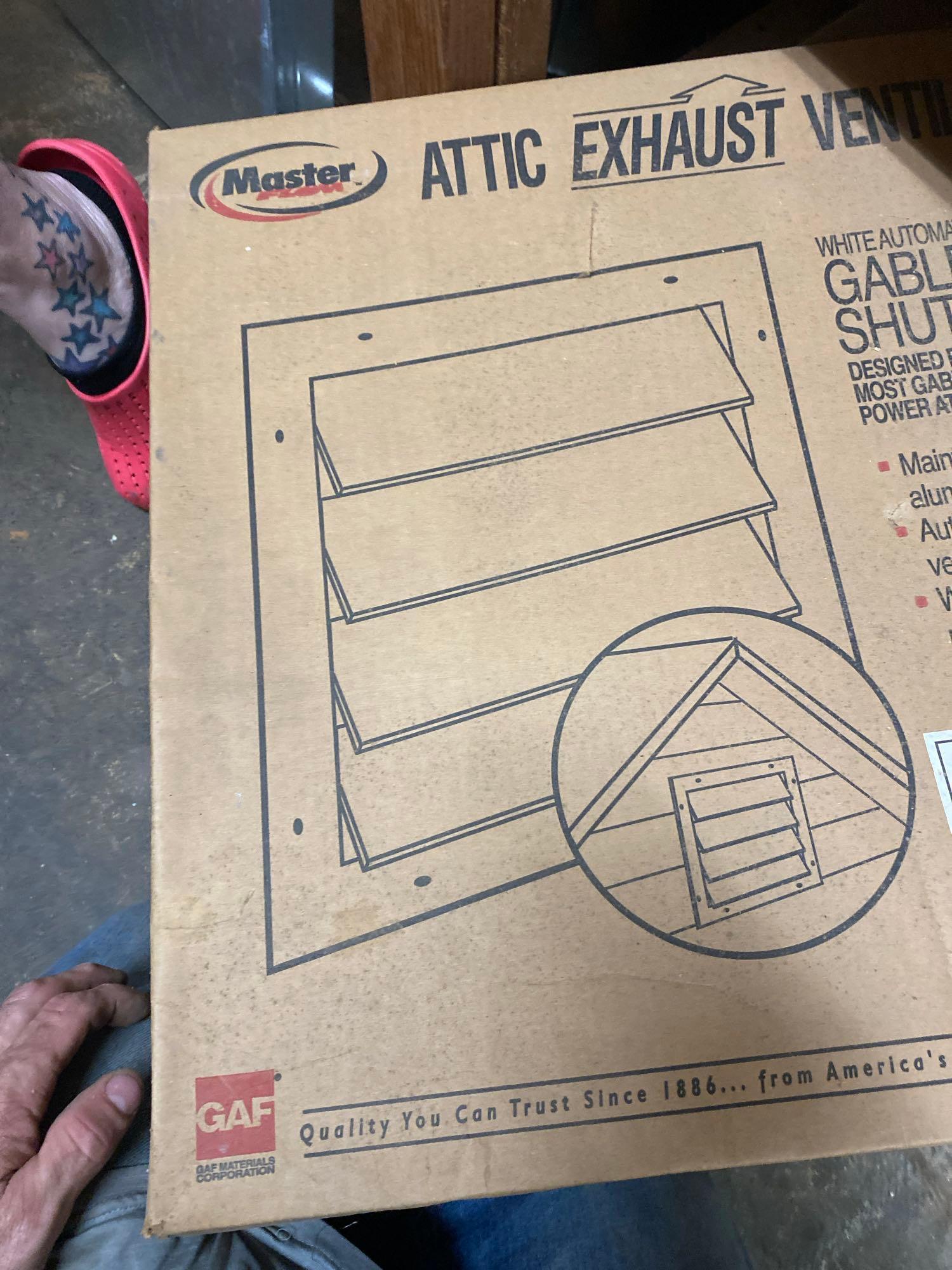 Attic exhaust vents size in photos