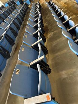 Gym bleachers must bring help to disassemble and load