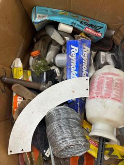 Box contains sprayer, foil, cling wrap, gloves, caution tape, fittings, and so much more
