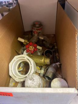 Gas, brass, pvc fittings