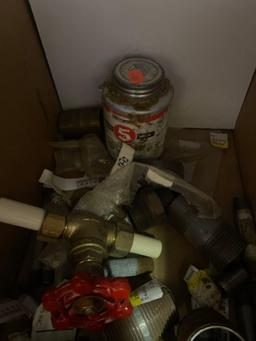 Gas, brass, pvc fittings