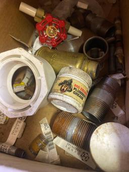 Gas, brass, pvc fittings