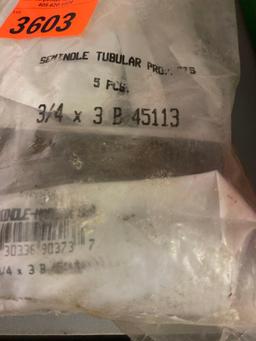 Three-quarter by three black nipples