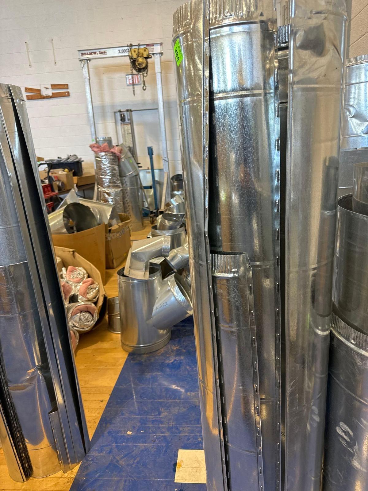 3 pieces of duct work 3 times the money must bring help to load Measurements in photo