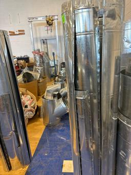 3 pieces of duct work 3 times the money must bring help to load Measurements in photo