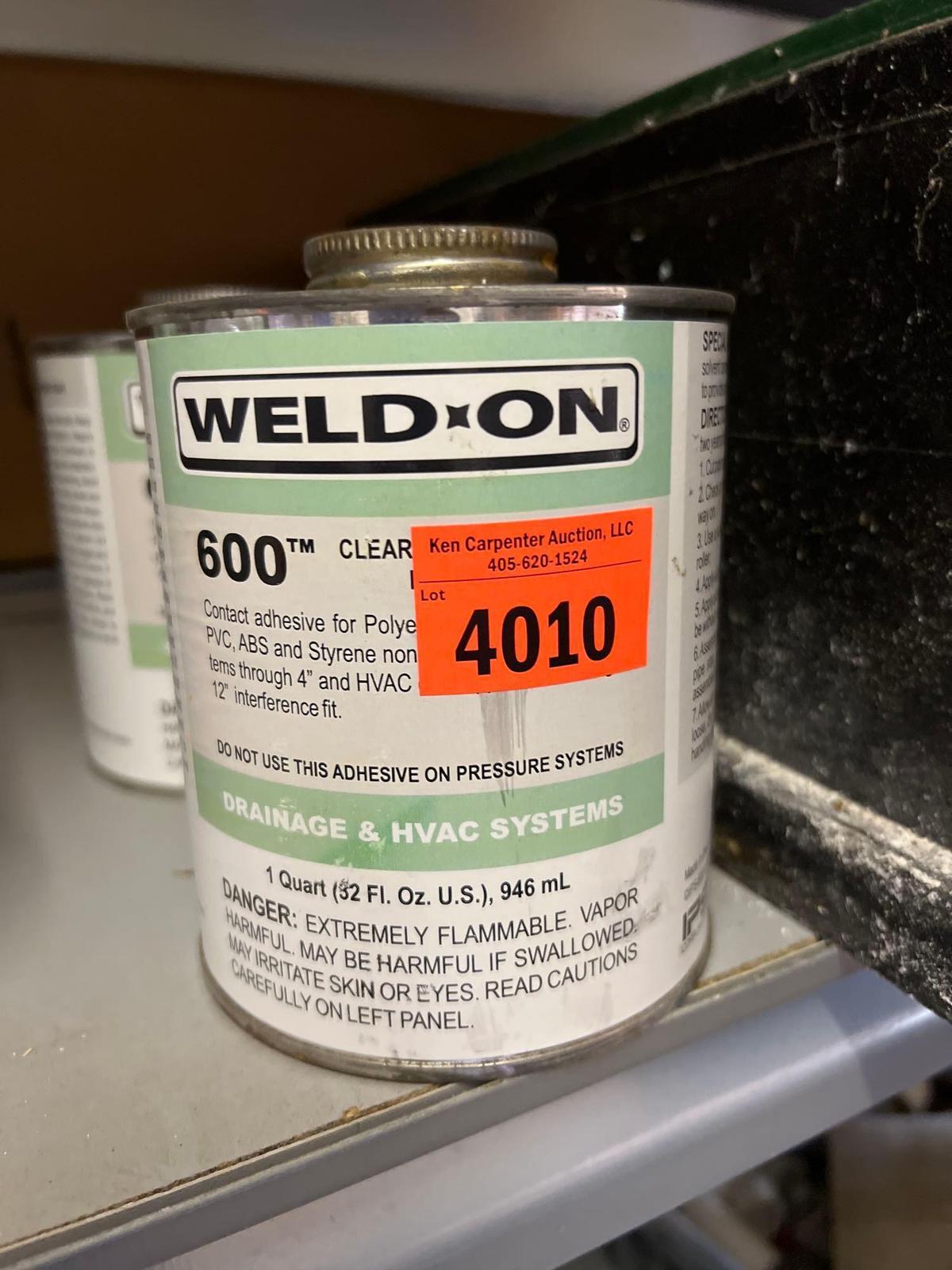 Weld on contact adhesive both cans appear to be full