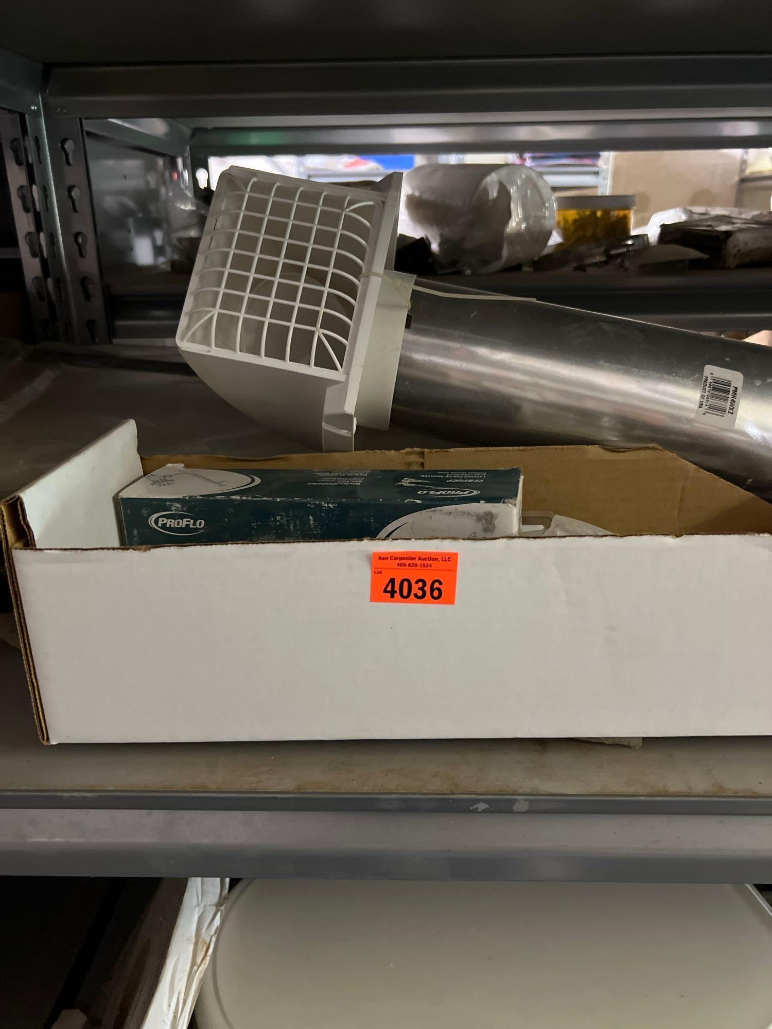 Dryer vent stubout, pop-up assembly, drain fittings
