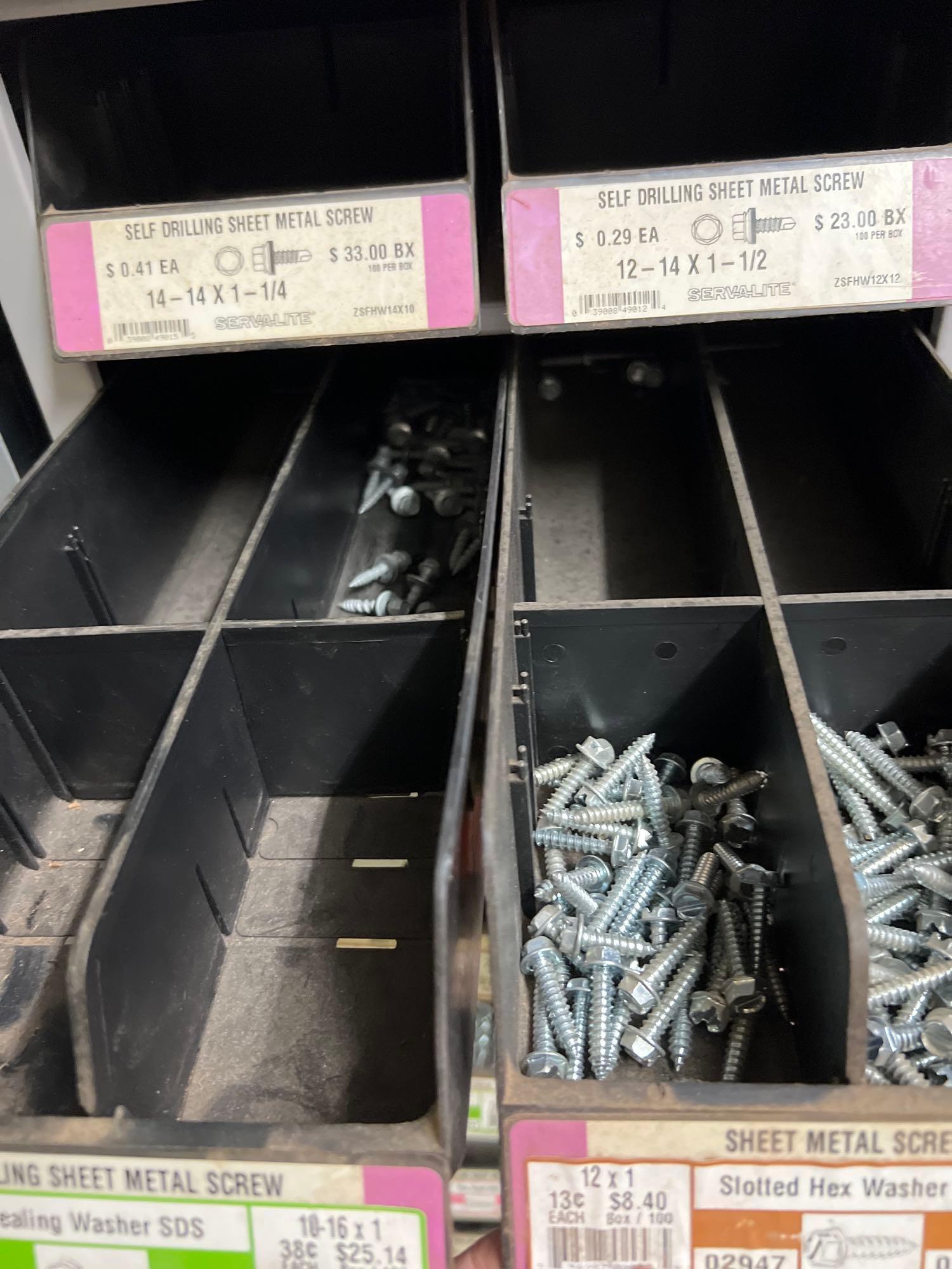 Storage container with some fittings inside Measurements in photos