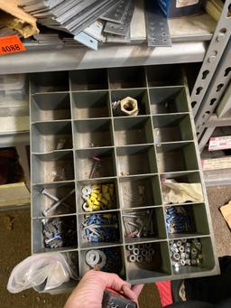 Lot contains Flowmaster stainless steel manifold, nuts, bolts, screws and more