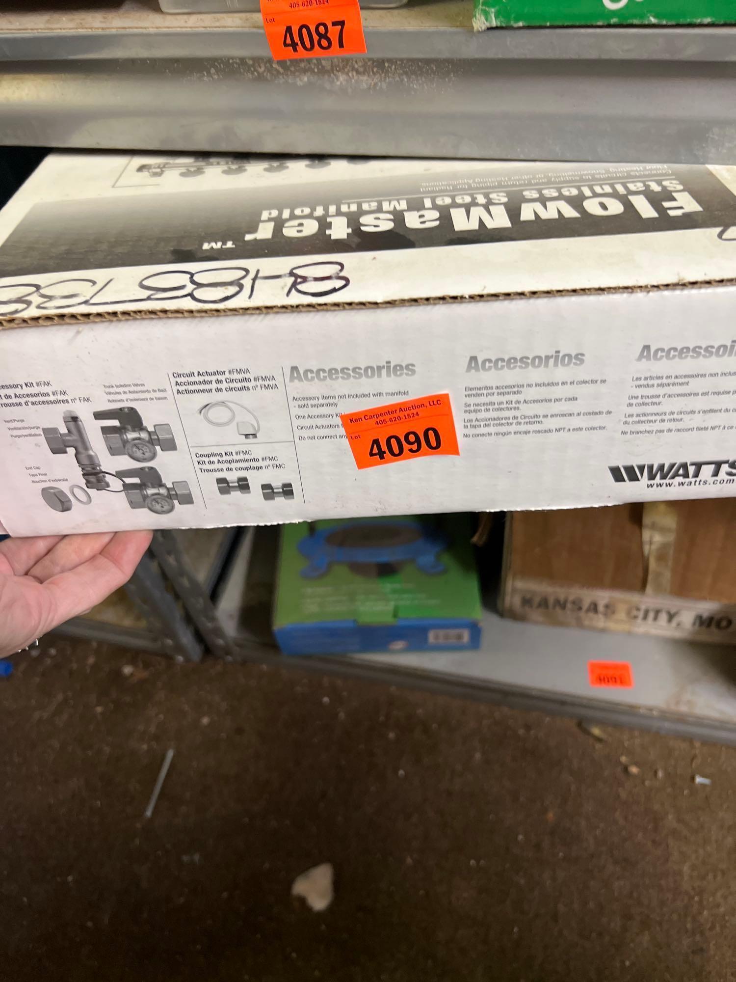 Lot contains Flowmaster stainless steel manifold, nuts, bolts, screws and more