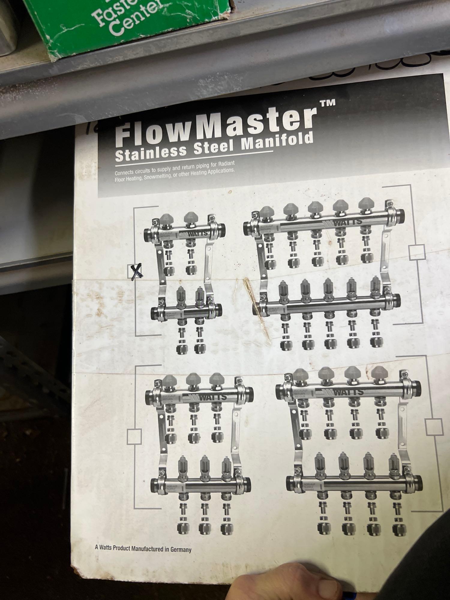 Lot contains Flowmaster stainless steel manifold, nuts, bolts, screws and more