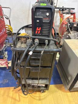 Hypertherm powermax 45hp plasma cutter on roll around cart Must bring help to load