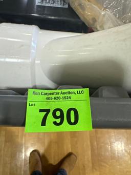 Milwaukee drill bits, pvc fitting, battery, urinal gasket, toilet flange and other various items