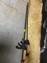 Clamps with quick release grip