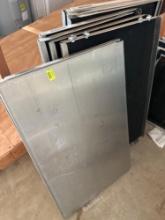 Metal shelves only